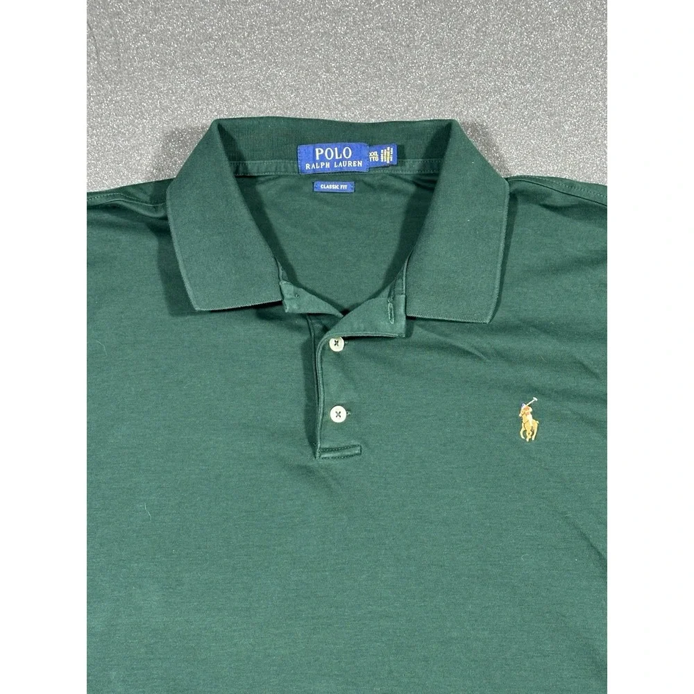 Men's Ralph Lauren Hunter Green Polo XXL